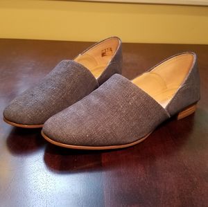 Clarks cushion blue slip on 9.5